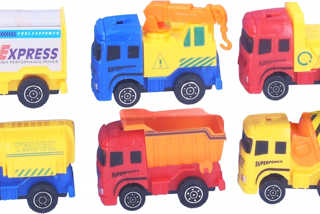 Set 6 mașinuțe de construcție