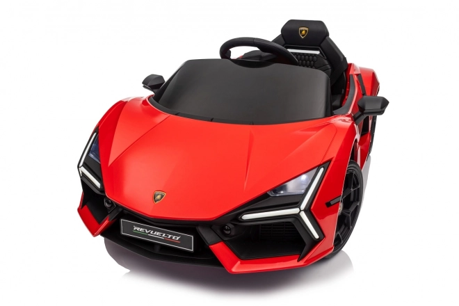 Mașinuță Lamborghini Revuelto pentru copii, roșie