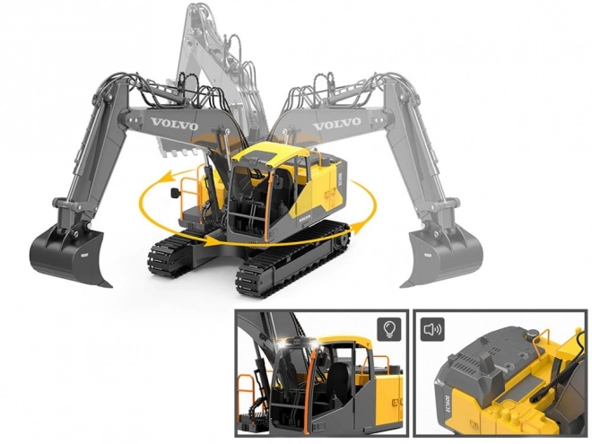 Excavator mare cu telecomandă de la Volvo