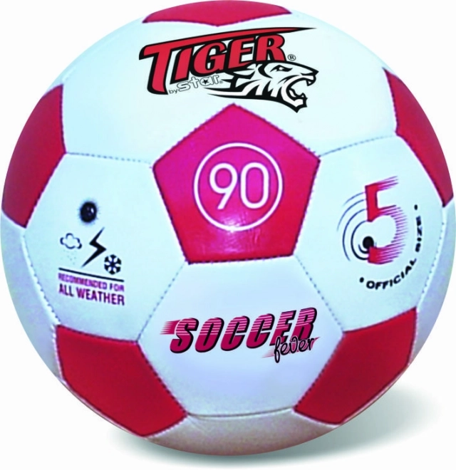 Minge de fotbal din piele Fever roșie