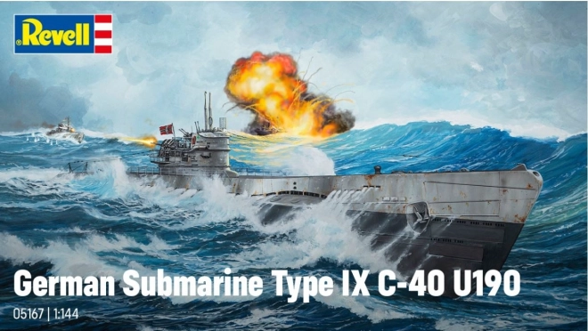 Model submarin german tip IX C/40 scara 1/144