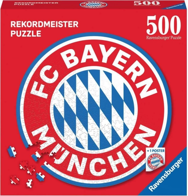 Puzzle rotund logo FC Bayern 500 piese