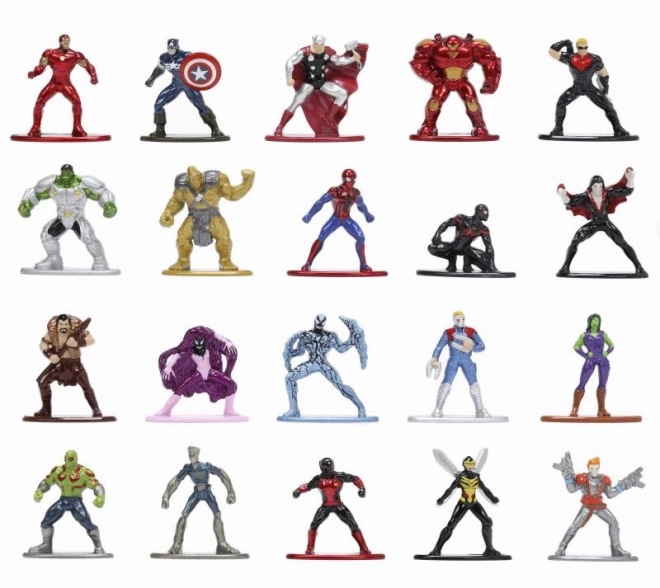 Figurine de colecție metalice Marvel set 20 piese