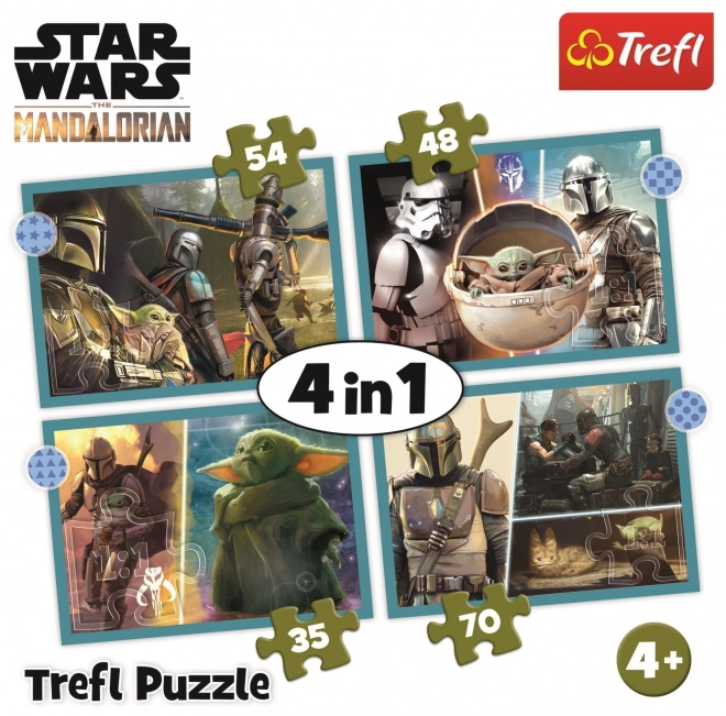 puzzle Star Wars Mandalorian 4 în 1