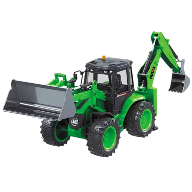 Excavator RC verde Huina 1:14