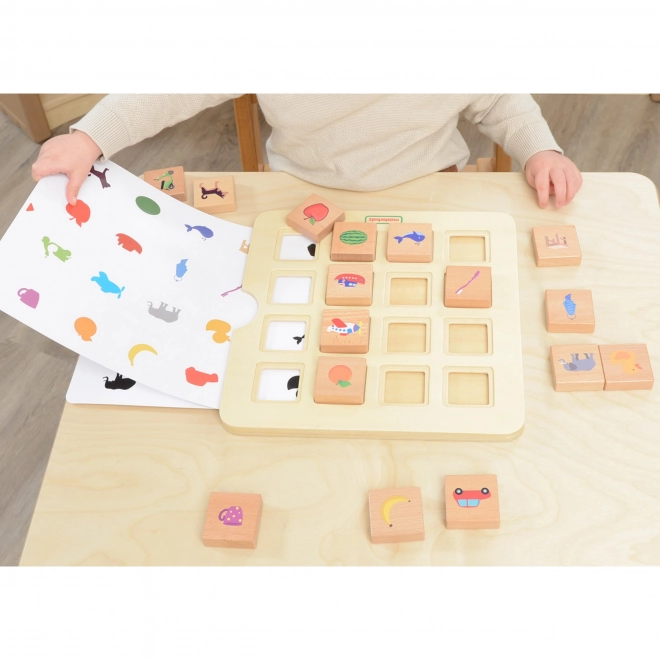 Joc Montessori potrivire umbre și recunoașterea obiectelor Masterkidz