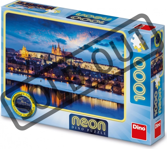 Puzzle neon Castelul Praga