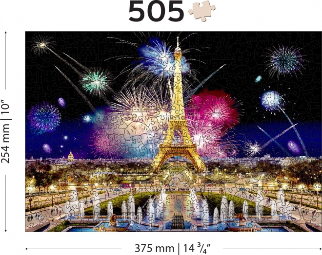 Puzzle de lemn Noaptea Parisului