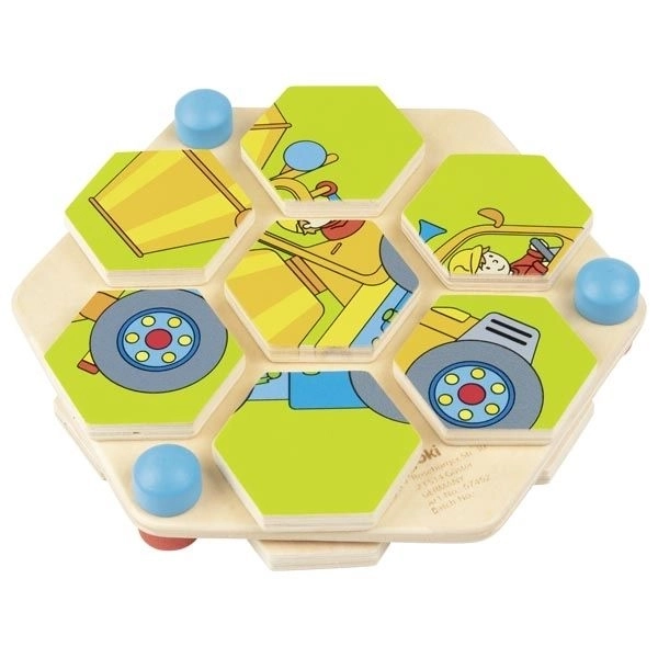 Puzzle hexagonale vehicule de la Goki