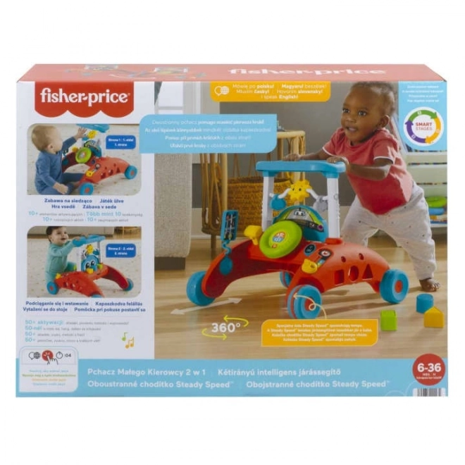 premergător SteadySpeed de la Fisher-Price cu funcție dublă