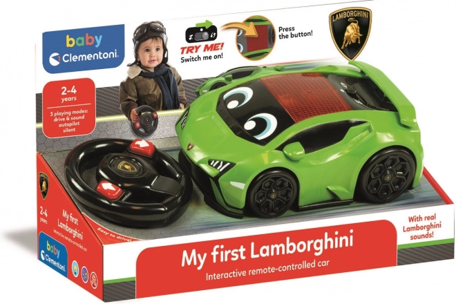 Prima mea Lamborghini Clementoni Baby cu telecomandă