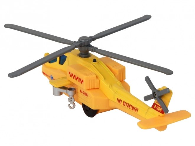 elicopter de jucărie de salvare din aluminiu