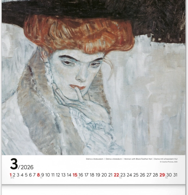 Calendar de perete Gustav Klimt 2026