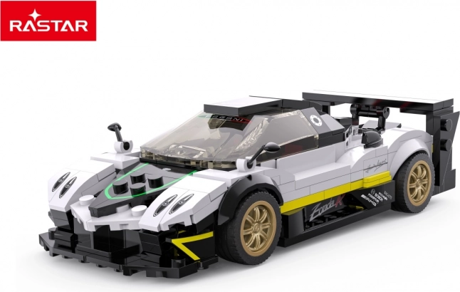 Set de construcție auto 1:28 PAGANI ZONDA R de la Rastar, alb