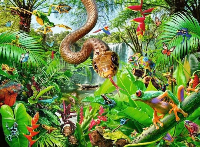 Puzzle XXL Regatul Reptilelor și Amfibienilor