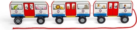Bigjigs Jucării Jucărie de tras Metroul Londonez