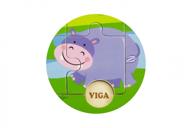 Puzzle din lemn safari