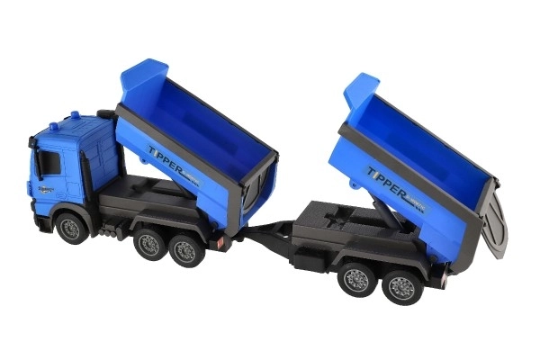 Camion cu remorcă din plastic 50 cm cu inerție