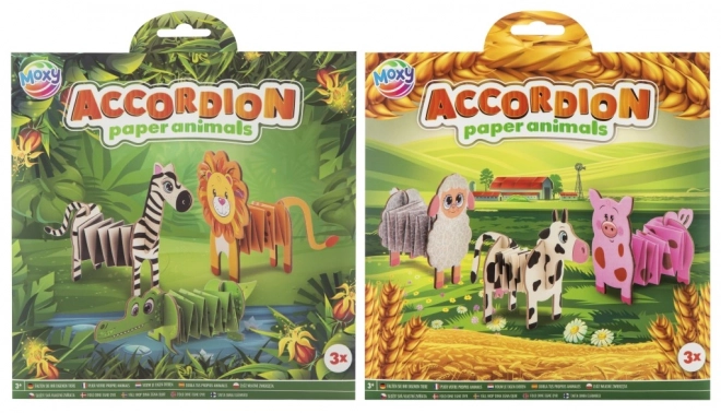 Animale din hârtie pliabilă acordeon Moxy