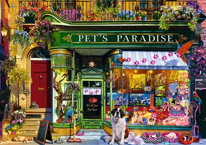 Puzzle 1000 de piese paradisul animalelor Premium Plus