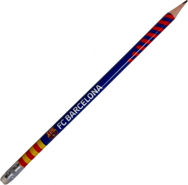 Creion triunghiular HB cu radieră FC Barcelona