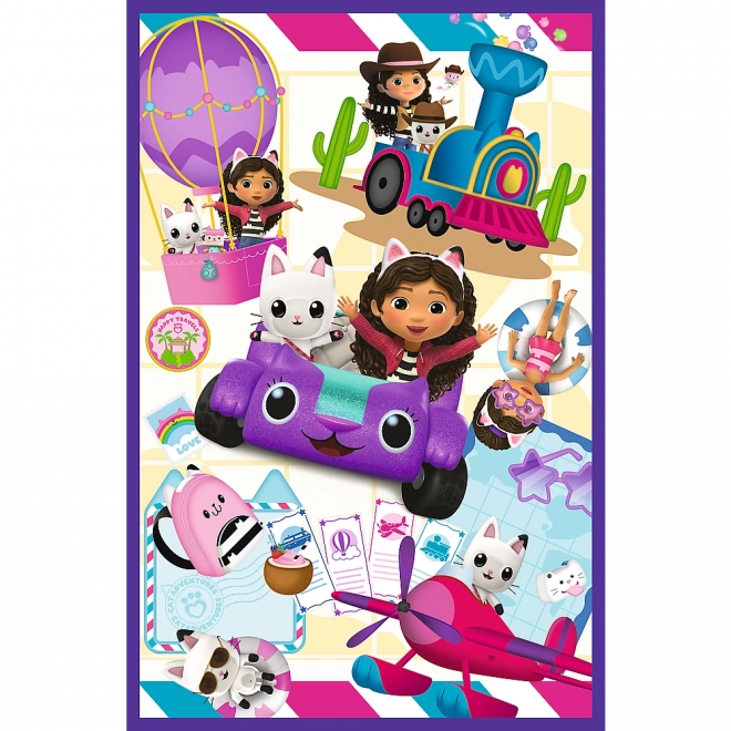 Puzzle 3x80 zilele colorate ale lui Gabby