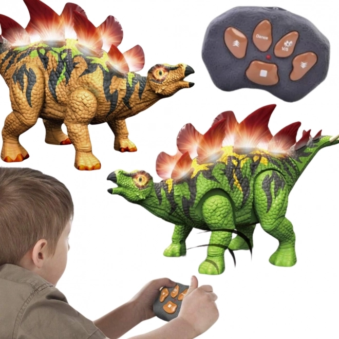Woopie Dinosaurus cu telecomandă RC Robot Stegosaurus