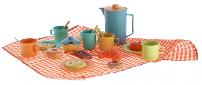 Set de picnic în coș din bioplastic