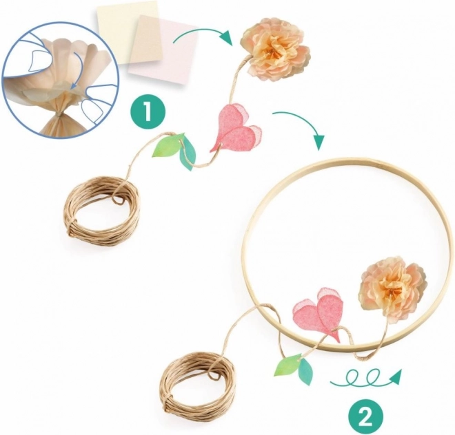 Djeco diy coroană cu flori Dalia