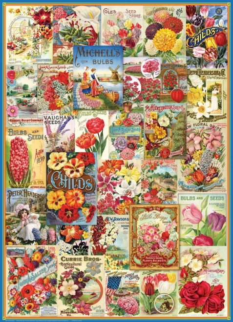 puzzle catalog de semințe: flori 1000 piese