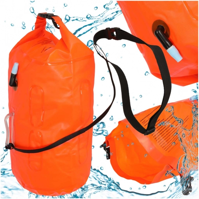Baliză de salvare pentru înot cu spațiu uscat de 20L și fluier