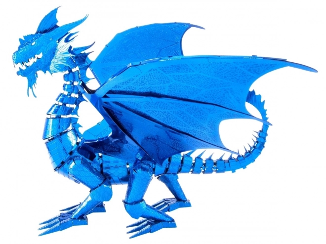 Puzzle 3D Metal Earth Dragon Albastru