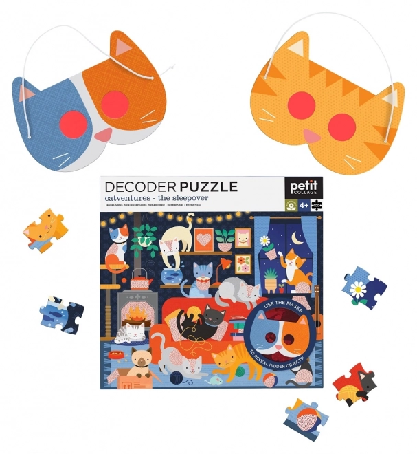 Puzzle 3D cu Pisici - Petit Collage