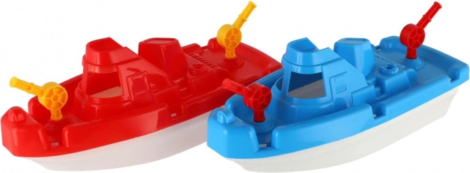 Barcă de pescuit din plastic pentru apă, 2 culori, 28 cm