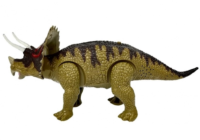 Dinozaur triceratops cu baterii