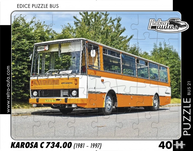 Puzzle autobuz retro Karosa C 734.00