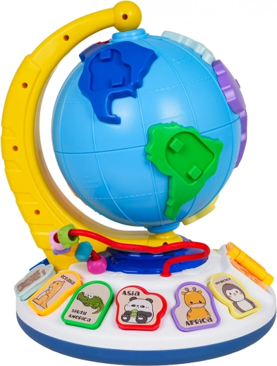 Glob rotativ 360° și interacțiune bogată