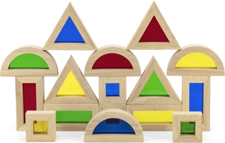 Ferestre colorate transparente pentru jocuri cu lumina