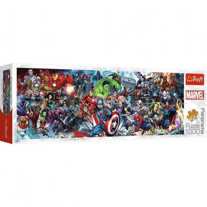 Puzzle panoramă 1000 piese Marvel The Avengers