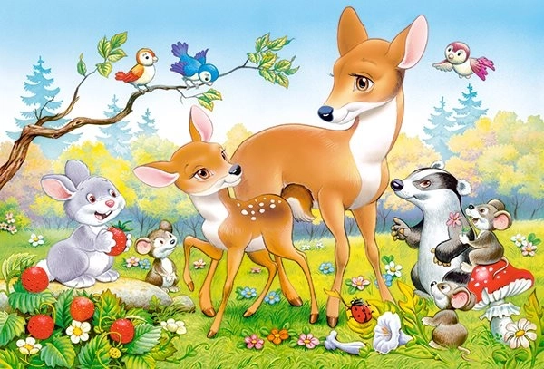 Puzzle 40 de piese Maxi Little Deer – Pui de căprior mic