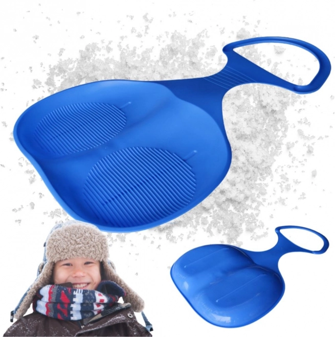 Sanie din plastic pentru zăpadă cu mâner pentru copii