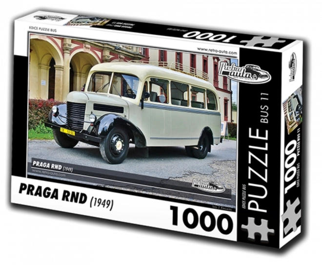 Puzzle autobuz Retro-Auta Praga RND din 1949