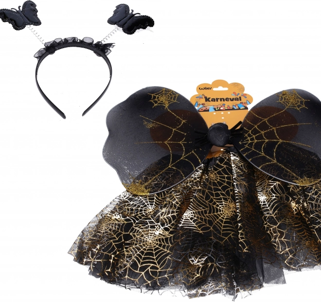 Set carnaval - fluture negru