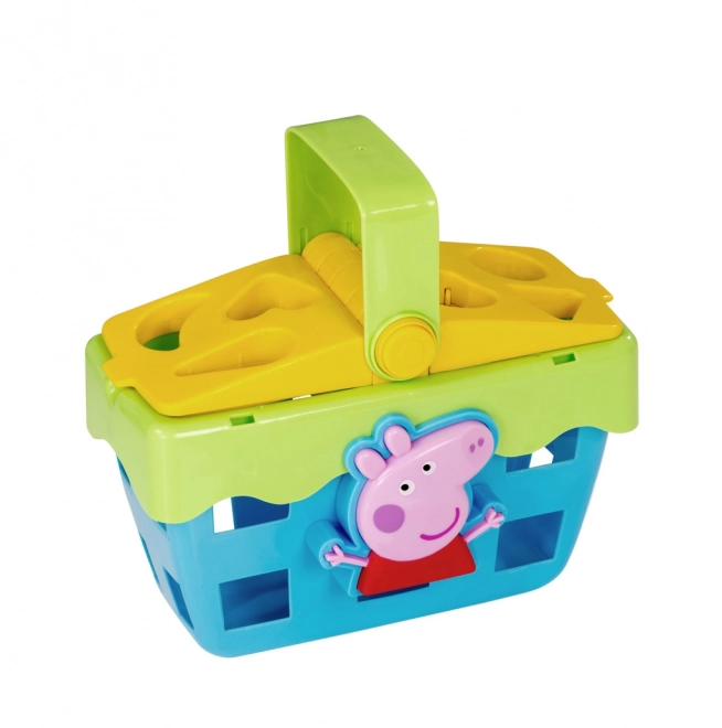Coș de picnic Peppa Pig pentru sortat forme