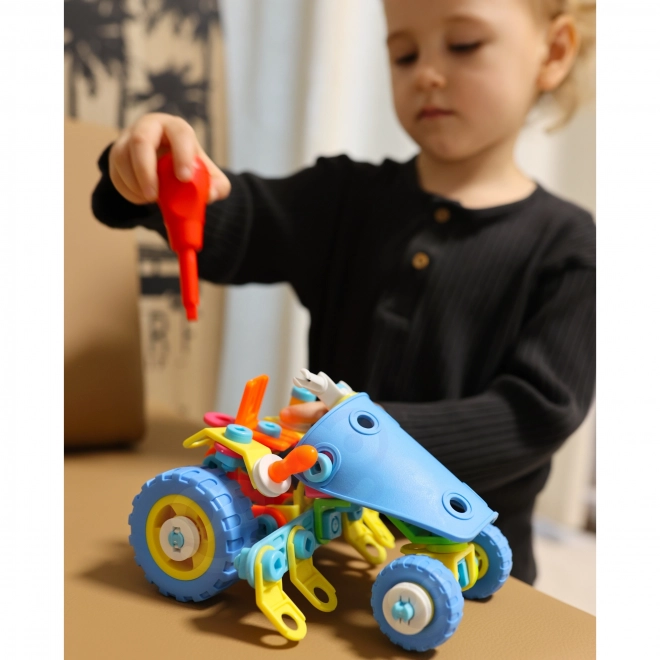 Set de construcție vehicule pentru copii 6în1