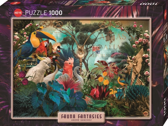 Puzzle Fauna Fantasies Ptačí Rozmanitosti 1000 piese