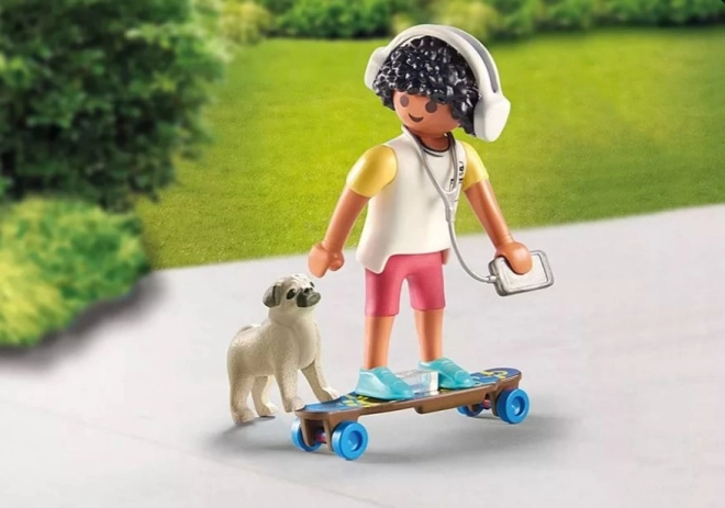 Set figurine băiat cu câine