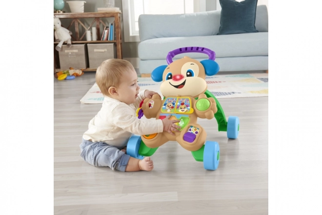 Fisher-Price Râde și învață - Cățeluș de mers