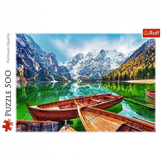 Puzzle 500 piese Lacul Braies Italia