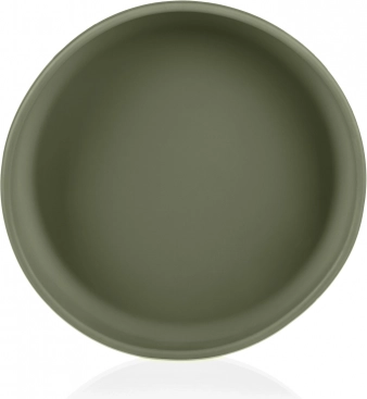 Farfurie din silicon pentru copii Forest Green